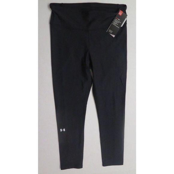Under Armour 1326788 004 Women's Sz M Black Balance Crop Workout Leggings - Picture 1 of 7